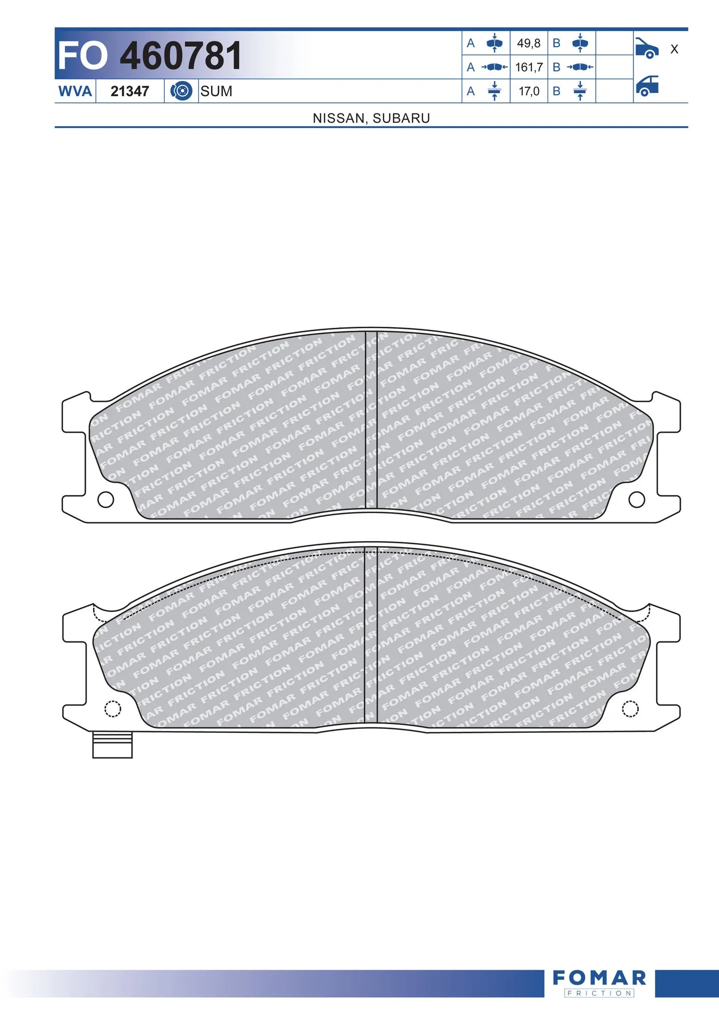 Brake Pad Set, disc brake
